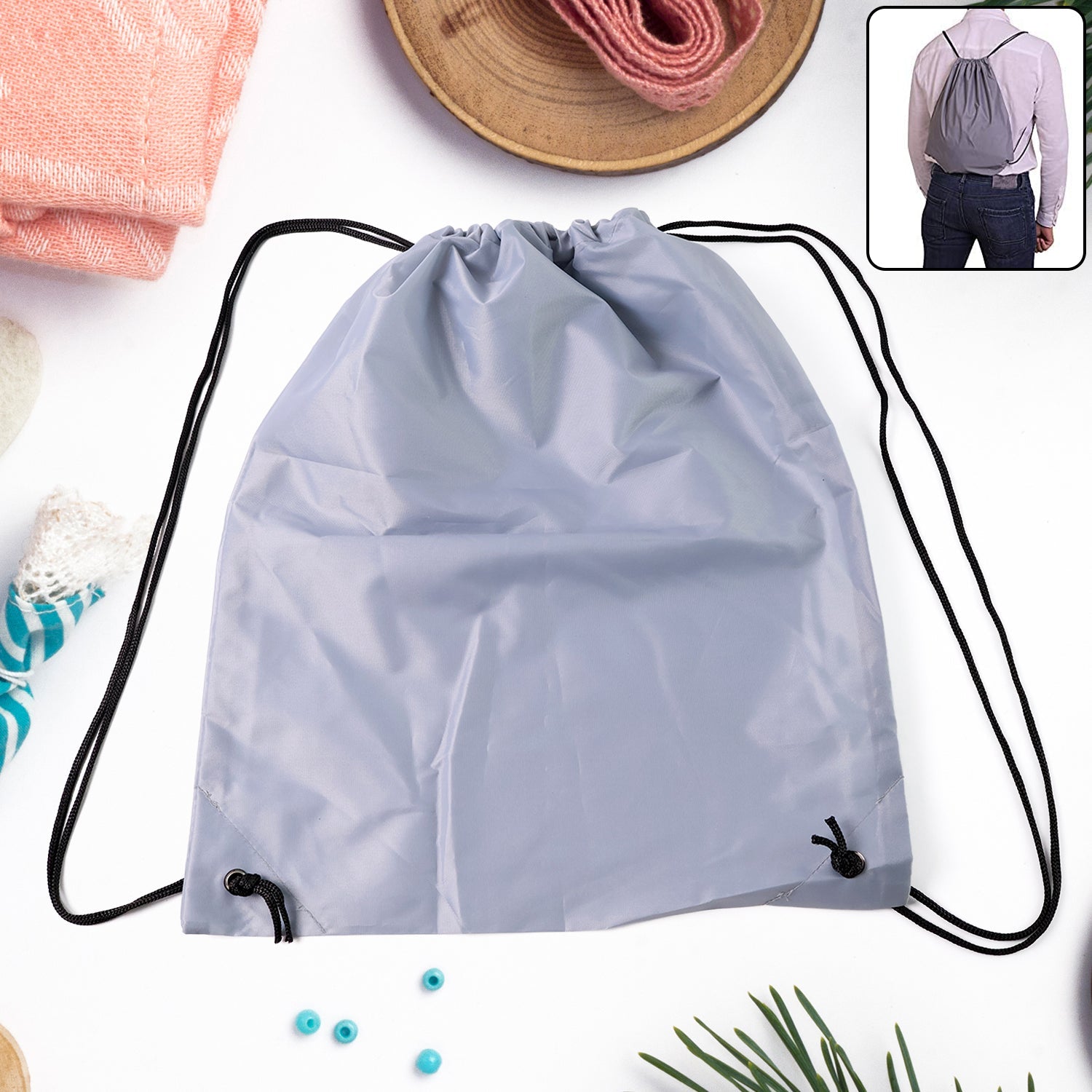 Casual Nylon Drawstring Backpack Casual Nylon Drawstring Backpack